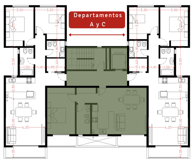 Render de plano 1 del proyecto SM65