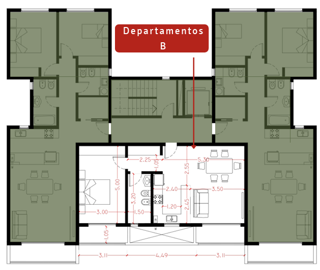 Render de plano 2 del proyecto SM65